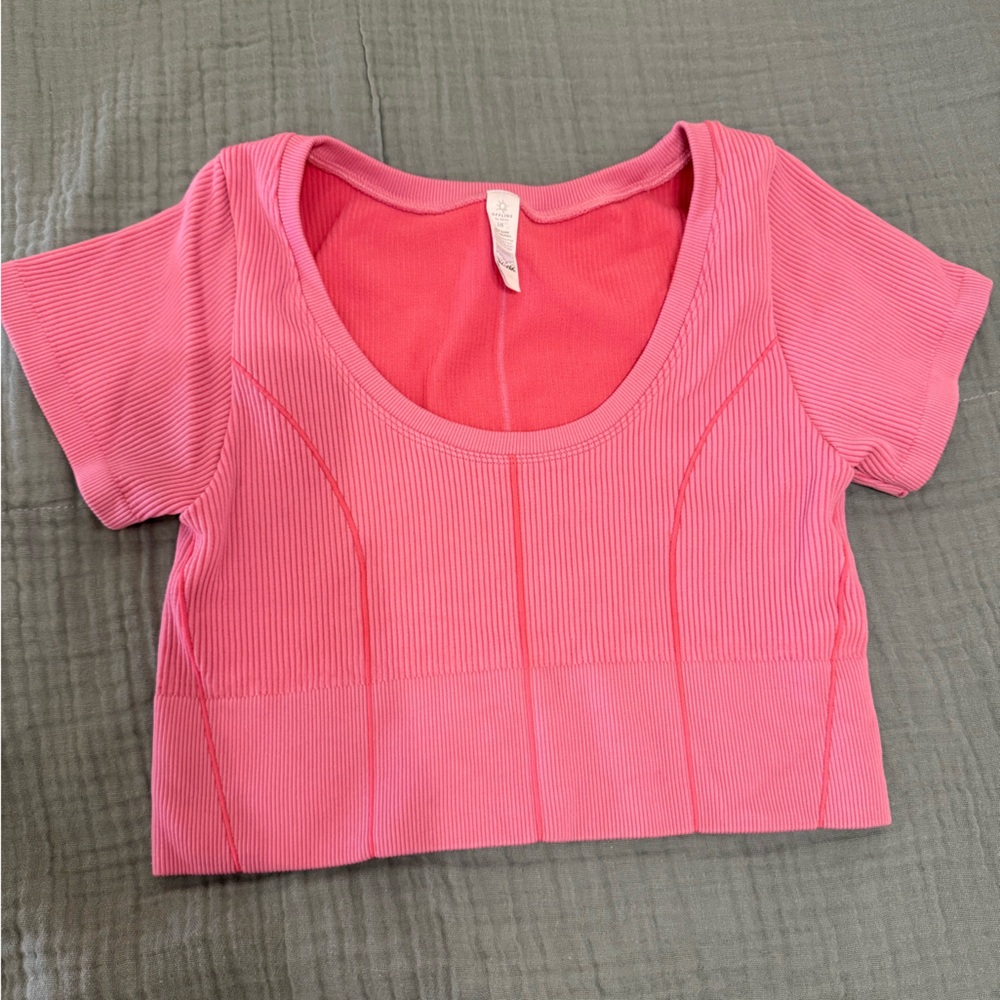 Pink Cropped Top